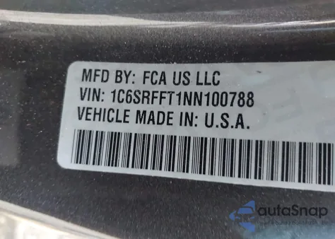 2022 Ram 1500 Big Horn 4X4 5'7 Box from USA, damaged, VIN 1C6SRFFT1NN100788